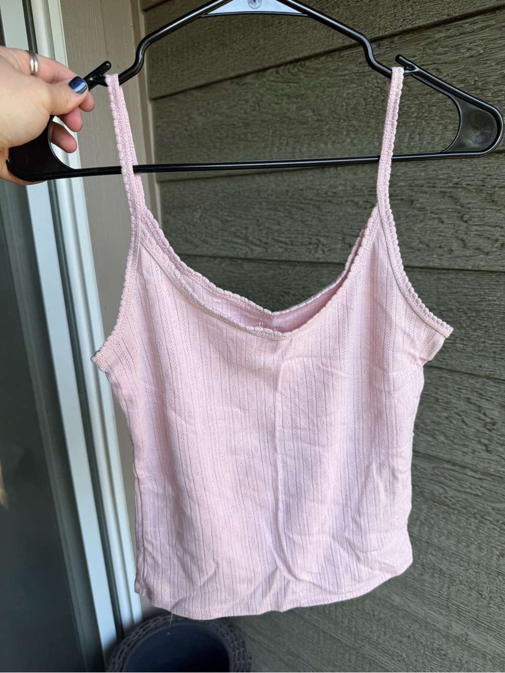 GAP Light Pink Ribbed Camisole